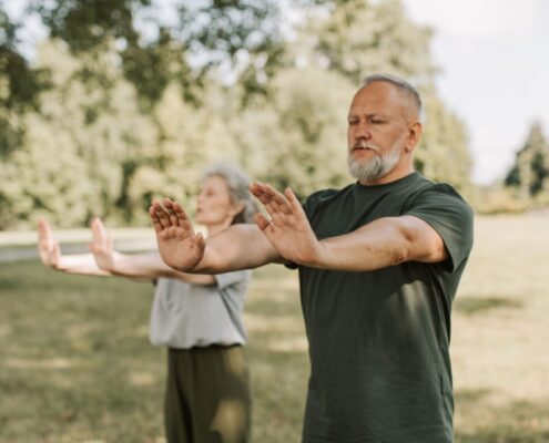 Tai chi in the park